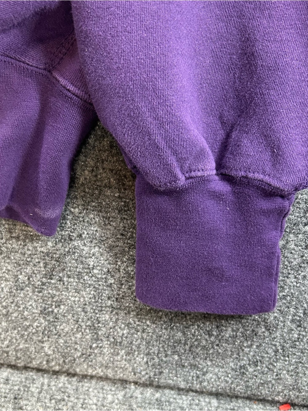 Vtg ACU Abilene Christian Univ Purple Crewneck Sweatshirt XL Pro Weave MV Sport - Picture 10 of 11